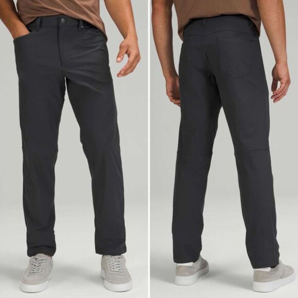 Lululemon ABC Classic-Fit 5 Pocket Pant Warpstreme in Obsidian Size 36